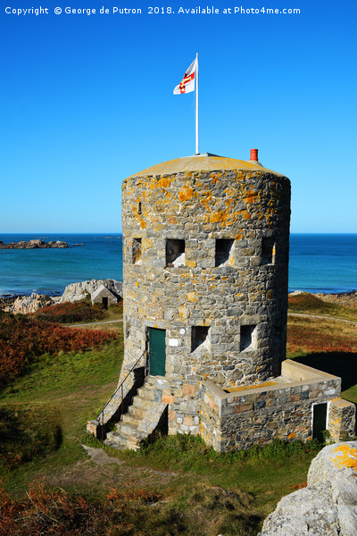 Martello Tower No 5, Lancresse, Guernsey Picture Board by George de Putron