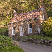 Buy canvas prints of Traditional Guernsey cottage   by George de Putron