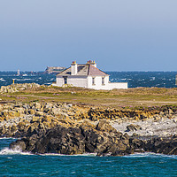 Buy canvas prints of Lighthouse Shore Station Guernsey by George de Putron