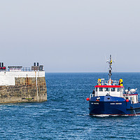Buy canvas prints of The "Sark Venture" returning to St Peter Port by George de Putron