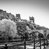 Buy canvas prints of Riverside View in Monochrome by Wendy Corrigan