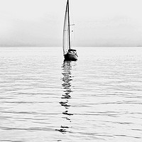 Buy canvas prints of sailboat on calm waters by Luisa Vallon Fumi