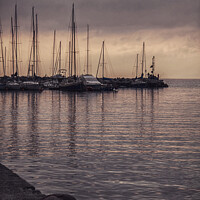 Buy canvas prints of Harbour sunset by Luisa Vallon Fumi