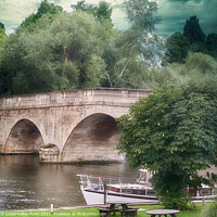 Buy canvas prints of Henley Bridge on river Thames by Luisa Vallon Fumi