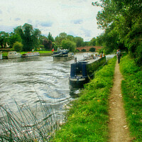 Buy canvas prints of the Thames near the Sonning Eye by Luisa Vallon Fumi