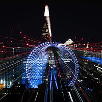 Buy canvas prints of London Eye vortex! by WATCHANDSHOOT 