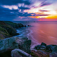 Buy canvas prints of lands End sunset by nick smith