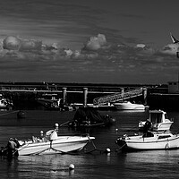 Buy canvas prints of View on Phare de la Flotte in black and white by youri Mahieu