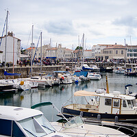Buy canvas prints of View on the harbor of Saint-Martin-de-Ré by youri Mahieu