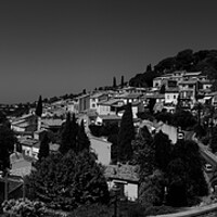 Buy canvas prints of Panoramic Summertime Bliss in Bormes-Les-Mimosas i by youri Mahieu