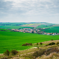 Buy canvas prints of view from cap Blanc Nez by youri Mahieu