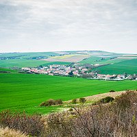 Buy canvas prints of view from cap Blanc Nez by youri Mahieu