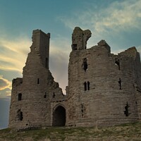 Buy canvas prints of Dunstanburgh Castle, Northumberland by Mike Dale