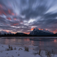 Buy canvas prints of Banff National Park landscape - Vermilion Lakes by JIA HE