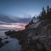 Buy canvas prints of Bass Harbor Headlight by JIA HE