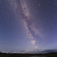 Buy canvas prints of Denali night sky by JIA HE