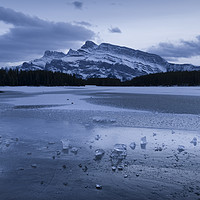 Buy canvas prints of Two Jake Lake in winter by JIA HE