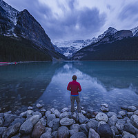 Buy canvas prints of Lake Louise, Banff National Park by JIA HE