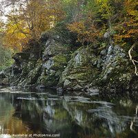 Buy canvas prints of Randolph's Leap - River Findhorn, Scotland. by Steve Bishop