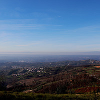 Buy canvas prints of Winter Landscape Cerdeira, Portugal by Roz Collins