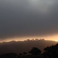 Buy canvas prints of Misty Sunrise from Aires by Roz Collins