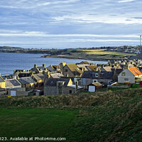 Buy canvas prints of Majestic Sky Over Burghead Village by Tom McPherson