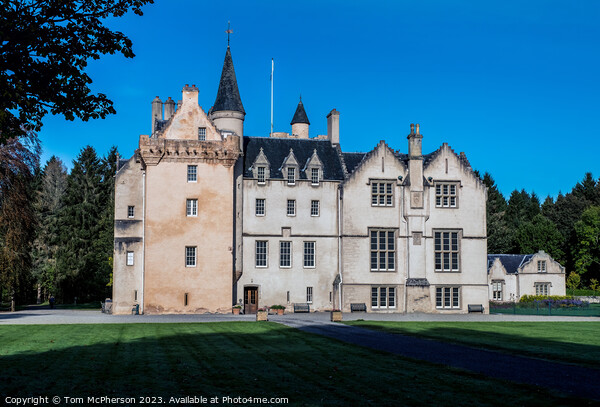 Majestic Brodie Castle: A Scottish Heritage Picture Board by Tom McPherson