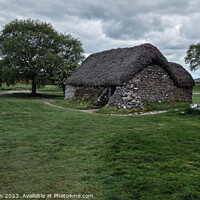 Buy canvas prints of Leanach Cottage Culloden moor by Tom McPherson