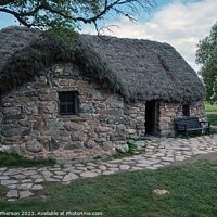 Buy canvas prints of Leanach Cottage - A Historic Haven by Tom McPherson