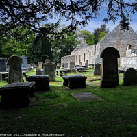 Buy canvas prints of St Peters Kirk: A Serene Final Resting Place by Tom McPherson
