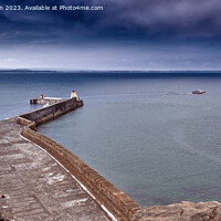 Buy canvas prints of Burghead Bay and Burghead North Pier Seascape by Tom McPherson