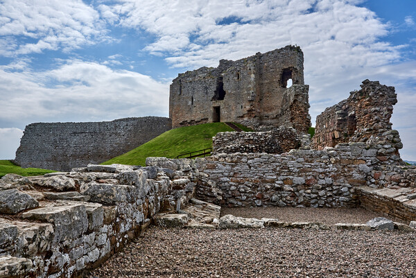 Duffus Castle View Picture Board by Tom McPherson