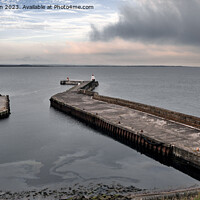 Buy canvas prints of Scenic view of Burghead Harbour by Tom McPherson