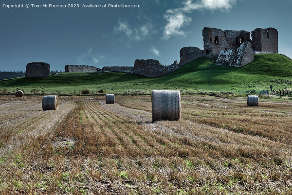 Twilight Glow over Duffus Castle Picture Board by Tom McPherson