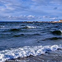 Buy canvas prints of Flames of the Scottish Seascape at Burghead Bay by Tom McPherson