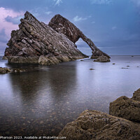 Buy canvas prints of The Rugged Majesty of Bow Fiddle Rock by Tom McPherson