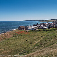 Buy canvas prints of The Untamed Seascape of Burghead Village by Tom McPherson