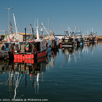 Buy canvas prints of Serenity at Burghead Harbour by Tom McPherson