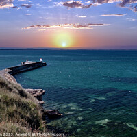 Buy canvas prints of Tranquil Beauty of Burghead Bay by Tom McPherson