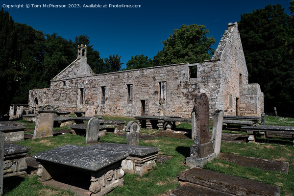 Ancient Scottish Church Ruins Picture Board by Tom McPherson