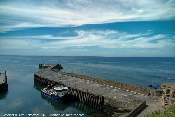 Majestic Burghead Pier Picture Board by Tom McPherson