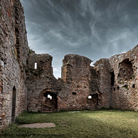 Buy canvas prints of The Enchanted Interior of Duffus Castle by Tom McPherson