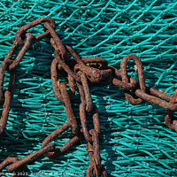 Buy canvas prints of Sun-kissed Rustic Fishing Net by Tom McPherson