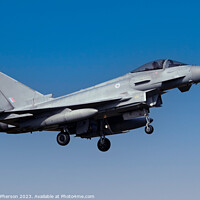 Buy canvas prints of Eurofighter Typhoon FGR.4 in Flight by Tom McPherson