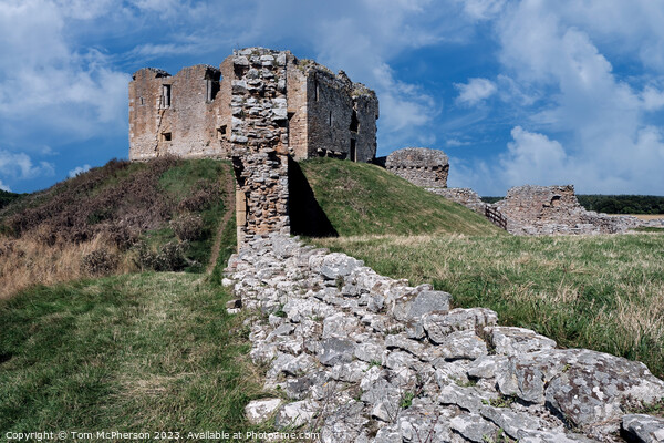 Serene Ruins of Duffus Castle Picture Board by Tom McPherson