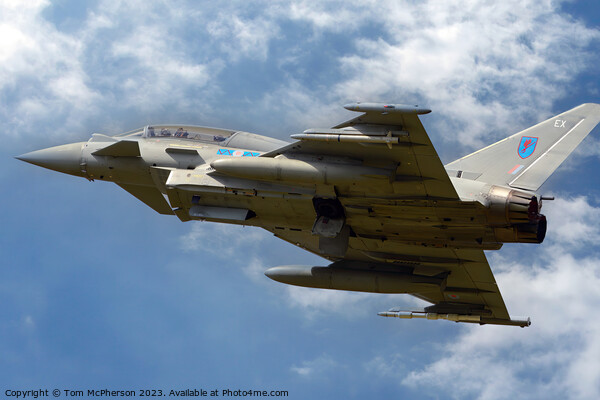 "Aerial Symphony: Eurofighter Typhoon T3 ZK381" Picture Board by Tom McPherson