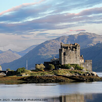 Buy canvas prints of "Timeless Beauty: The Enchanting Eileen Donan Brid by Tom McPherson