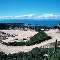 Buy canvas prints of Mystical Clashach Quarry Overlooking the Enchantin by Tom McPherson