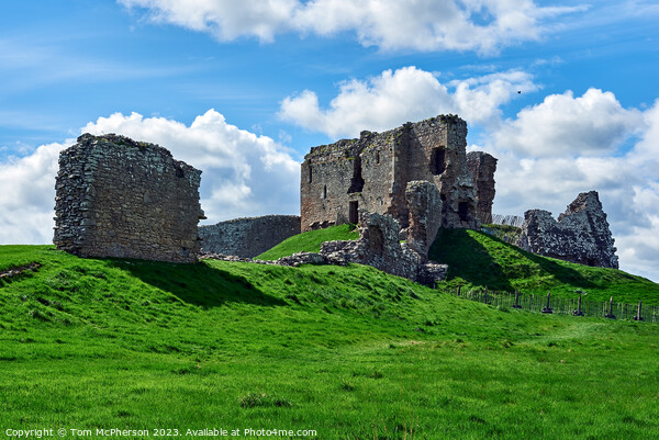 Enchanting Duffus Castle: A Looming Tower amidst M Picture Board by Tom McPherson