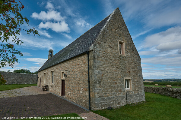 "Resplendent Spynie Church: A Harmonious Blend of  Picture Board by Tom McPherson